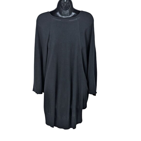 Joan Vass Studio Oversized Sweater Women Size L Knit Artsy Cozy Lagenlook Flowy - Picture 2 of 7